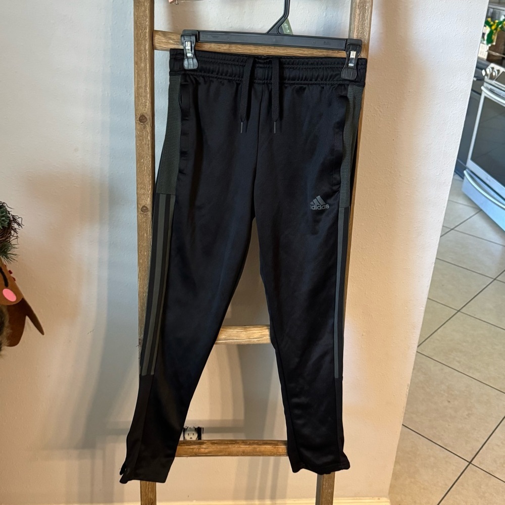 Adidas Kids Black Track Pants size 11/12